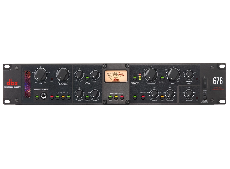 dbx 676 Kanalstripe med 12AU7 rørpreamp EQ og 162SL kompressor 